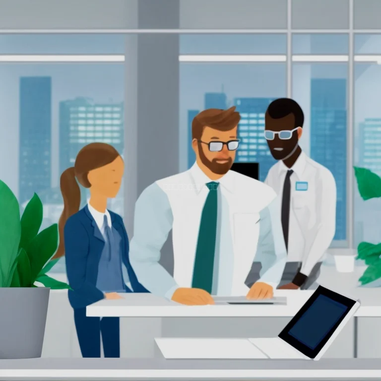 Team bei Software-Wartung